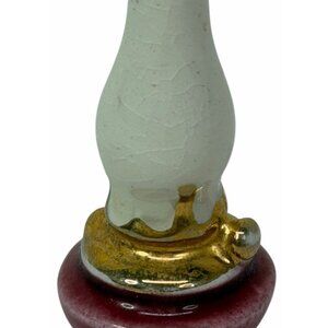 Vintage Arcadia Oil Lamp Salt/Pepper Shaker Miniature 1.5" (Goes w/ Bible Book)